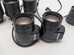 Lot Of 10 CCTV Lenses FUJINON, COMPUTAR, PELCO, RAINBOW – Mixed CS/C, Untested