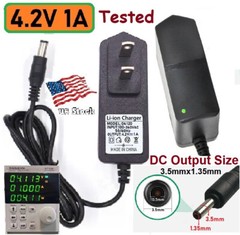 4.2V 1A AC/DC Adapter Power Supply for Home Electrics with 3.5×1.35mm DC Plug