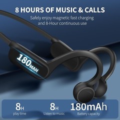 Open Ear Sports Wireless Headphone with Built-in Mic,Up to 8 Hours Playtime