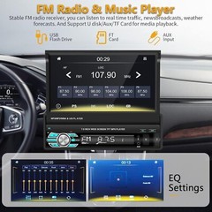 Radio Para Auto Con Pantalla 1 Din Sencillo Pantalla Tactil Bluetooth MP5 GPS FM