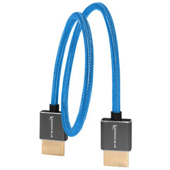 | HDMI to HDMI 16″ Braided Cable for On-Camera Monitors | High Speed 4K 3D – 60H