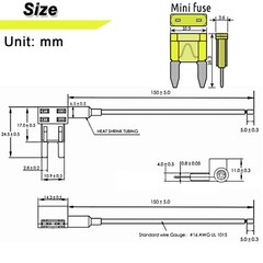 6x A Circuit Fuse Add Blade Tap Mini 15Amp 20Amp Zinc Alloy For Car Boat Truck