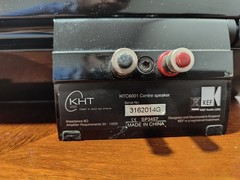 KEF KHT6000 Satellite & Center Speakers Black Wired Banana Jack Pair