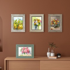 LUCKYLIFE 5×7 Picture Frame Set of 4, Rustic Farmhouse 5×7, Mix Color