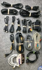 Huge Audio Video Cable Lot HDMI RCA S-Video Power AV Monster Cambridge…
