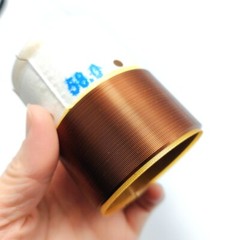 1pcs ID:58mm Double 4 + 4 Ohm Bass Voice Coil for Woofer Bass Speaker