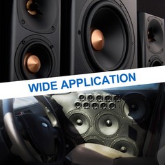 2 Pcs Passive Radiator 4 Inch Round Woofer Vibrating(with 8pcs Screw)