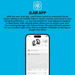 NEW JLab Epic Sport ANC 3 Dual Driver Earbuds Black, iOS/Android, Sporthook, Gym