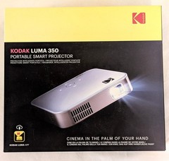 Kodak RODPJS350 Luma 350 Portable Smart Projector and Stand – White