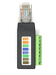 RJ45 Male Plug 8 Pin Screw Terminal Connector ColorCoded Pinout Cat5e