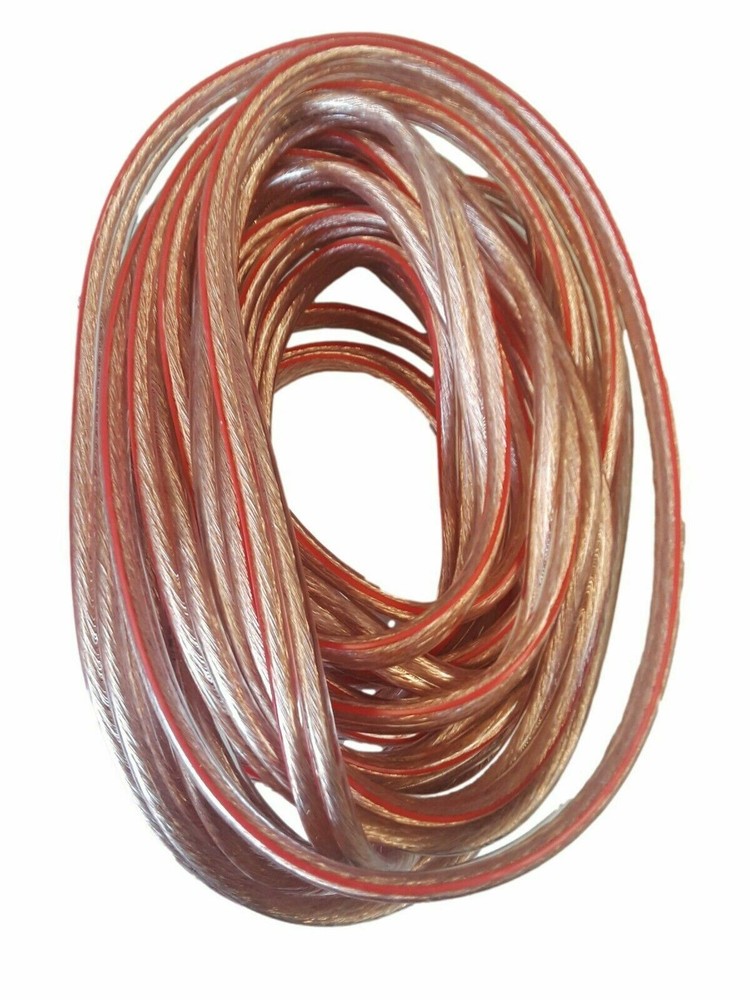 IMC AUDIO 25′ Feet 12 GA Gauge Clear 2 Conductor Speaker Wire Audio Cable