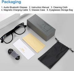 Lightweight Waterproof Smart Glasses with Open-Ear Speakers and Touch Control