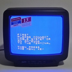 NEW CRT TV 13″ Sanyo DS13630 Remote Manual 1998 Gaming – Open Box New Old Stock