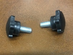 Roadpro RPKN-6P CB Radio OEM Plastic BLK 6mm Mounting Screws Knobs 2 Packs of 2