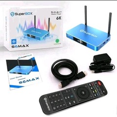 SuperBox S6 Max Android TV Box 4K Smart Media Stream Time Shift Voice Remote