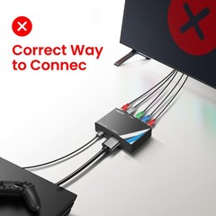 NEWCARE Component to HDMI Converter, Aluminum Alloy YPbPr +