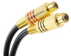 1ft. 5-Pin Din Plug to 2 RCA Gold Jacks Cable for B&O