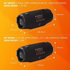 JBL Charge 6 Bluetooth Speaker Waterproof Portable Powerbank Bass Black