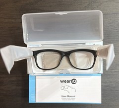 WeariQ Blue Light Blocking Bluetooth Smart Glasses –Black Glossy IOS/Android