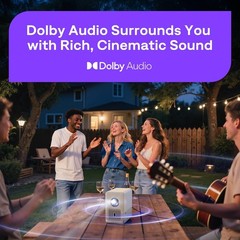 Aurzen Roku TV Smart Video Projector 1080P FHD Dolby Bluetooth 5G WiFi Netflix