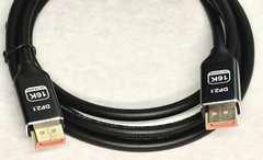 DisplayPort – DisplayPort DP-DP 2.1 Cable 16K 6 foot Video Cable Gold plated