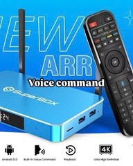 SuperBox S6 Max Android TV Box 4K Smart Media Stream Time Shift Voice Remote