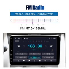Rotatable 10.1” Android 15 Touch Screen Car Stereo Radio GPS Wifi Single 1 DIN