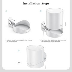 Wall Mount Bracket for TP-Link Deco X55/AX3000/X20/X50/X60/X4300 Pro/X5000/X5400