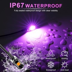 LivTee Super Bright License Plate Light, 12V License Tag Screw Bolt Accessories,