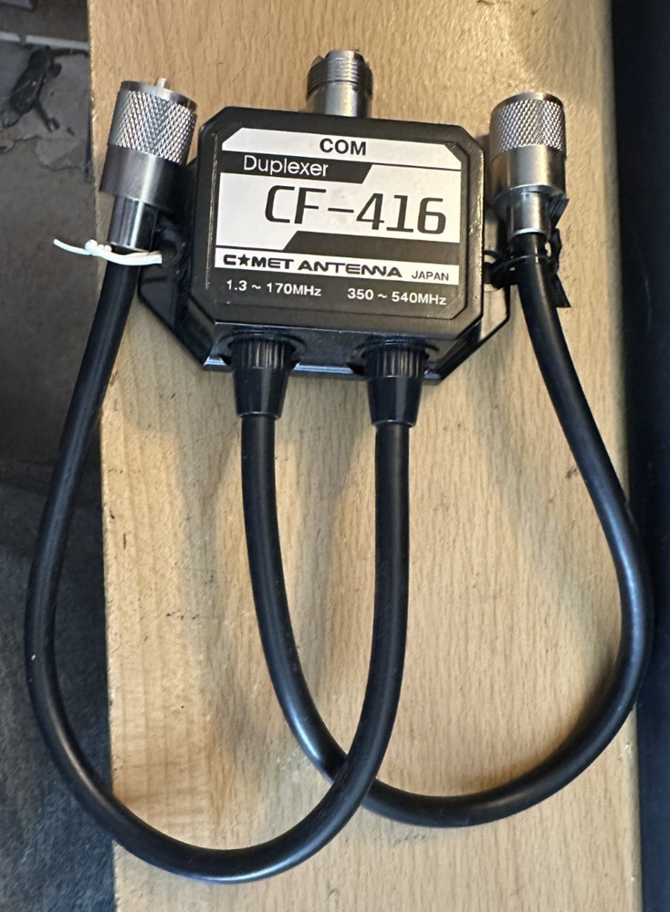 USED WORKING Comet CF-416 Duplexer 1.3–170MHz / 350–540MHz TESTED CLEAN