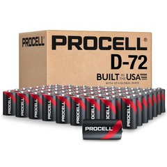 PROCELL D Cell Long-Lasting Alkaline Batteries (72 Pack) Built in the USA, 10…
