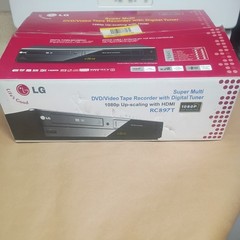 LG RC897T VCR/DVD Recorder Combo 1080P HDMI Output w/Cables TESTED ” NO REMOTE “