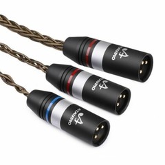 Hifi XLR To 2XLR Cable Occ Silver Plated High Quality XLR Splitter Y XLR Audio