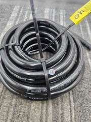 0 Gauge 40ft Black Power Ground Wire, Copper Clad Aluminum for Car Audio RV