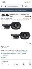 Alpine SPS-517 2-Way 5in. Car Speaker