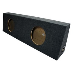 Dual 10″ Subwoofer Regular Standard Cab Truck Sub Box Enclosure Speaker Slim