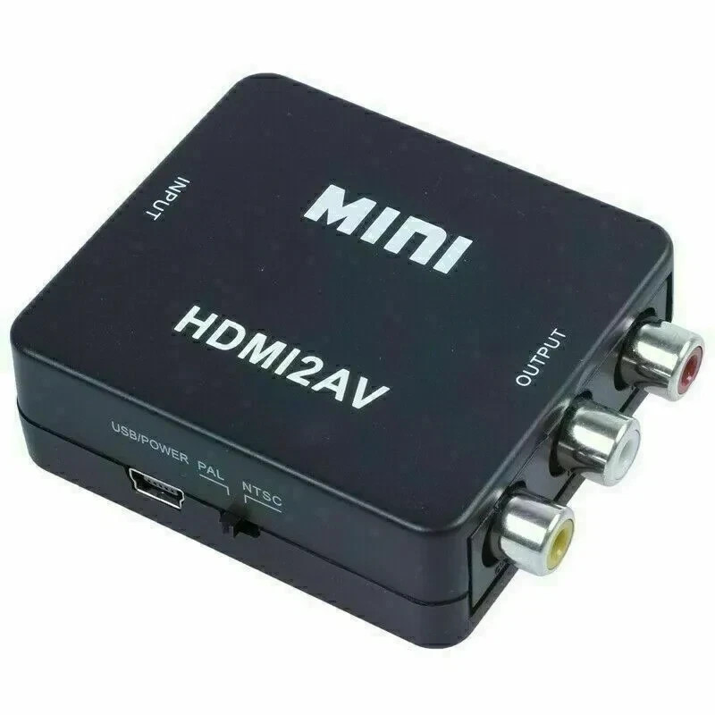 HDMI To RCA AV Adapter Converter Cable CVBS 3RCA 1080P Composite Video Audio lot