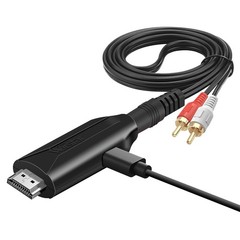 192KHz HDMI ARC to 3.5mm RCA Audio Converter for TV Soundbar Speaker USB Powered
