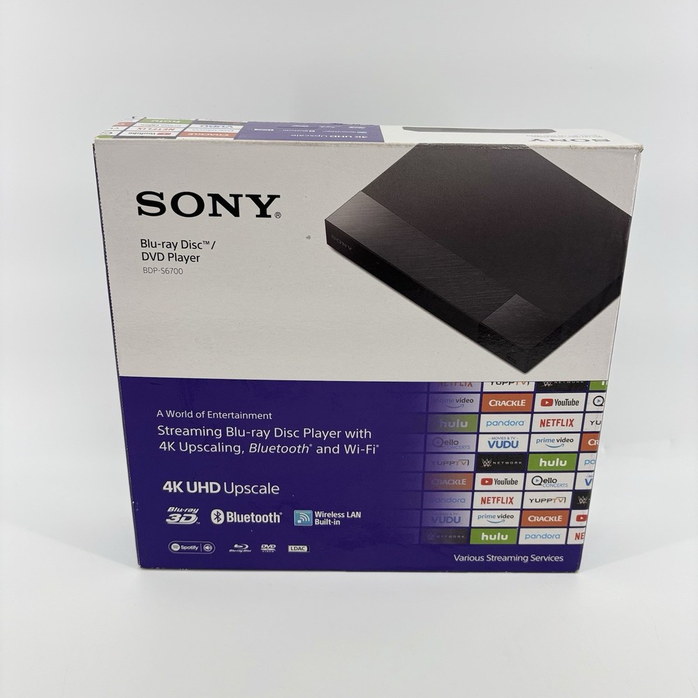 Sony BDP-S6700 3D Bluray/DVD Player 1080P 4K UHD Upscale WiFi Bluetooth Working!
