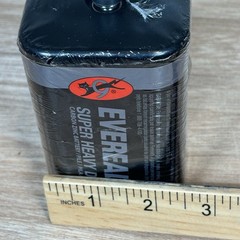 EVEREADY 6V Battery, Super Heavy Duty 6 Volt Battery, 1 Count