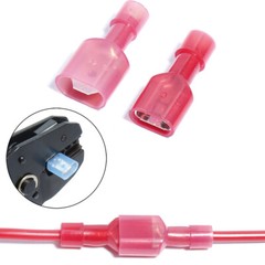 240X Insulated Spade Terminal Male Female Crimp Quick Disconnect Wire Connectors