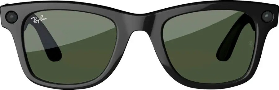 Ray-Ban Meta Wayfarer Meta Black AI Glasses with Green Lenses