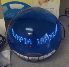 Olympia Info Globe OL3000 Digital Caller ID Real-Time Clock & Scrolling Message