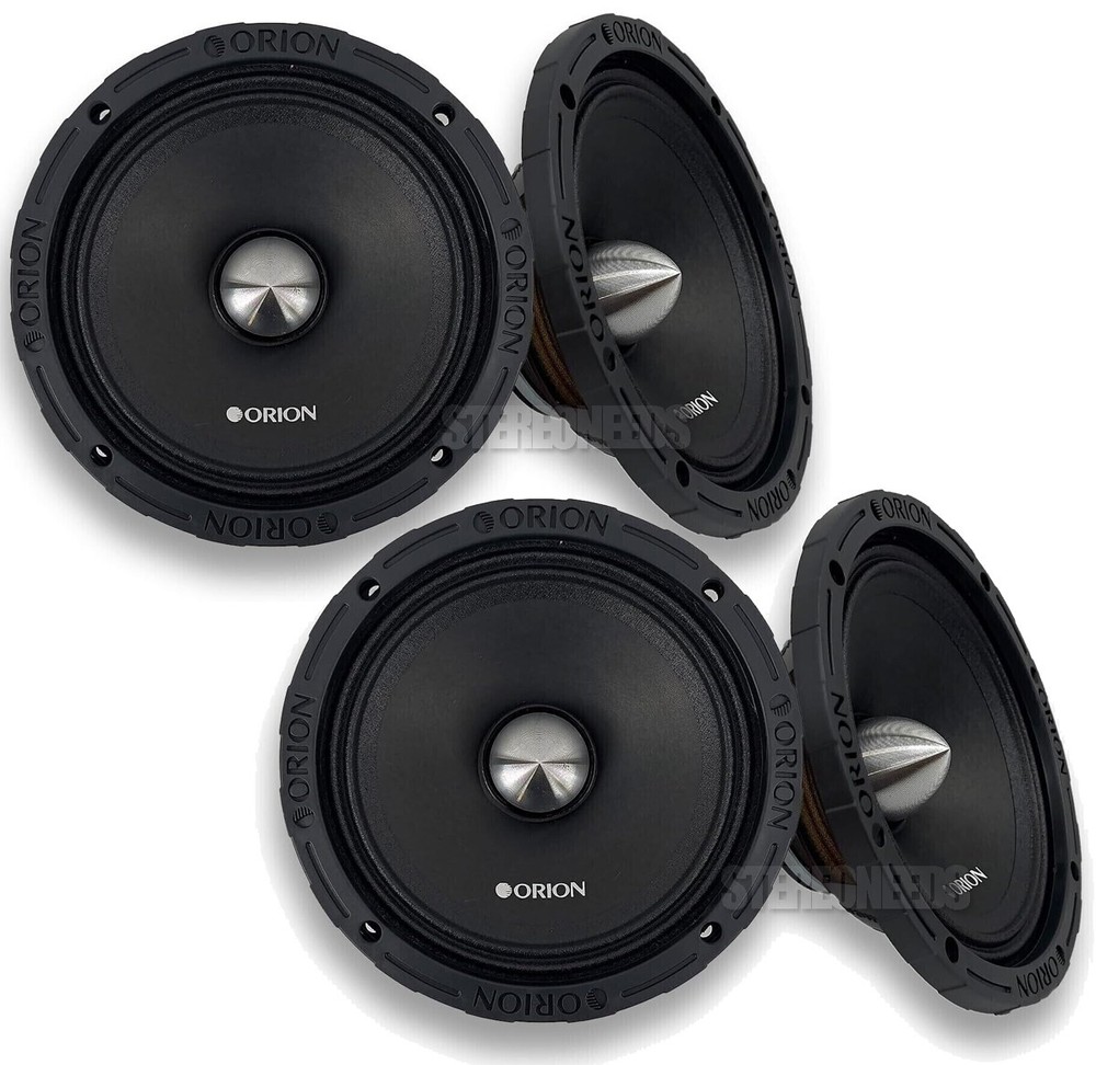 4 Pack Orion XTR654NEO 6.5″ 1200 Watt 4 Ohm Neodymium Neo Midrange Car Speakers