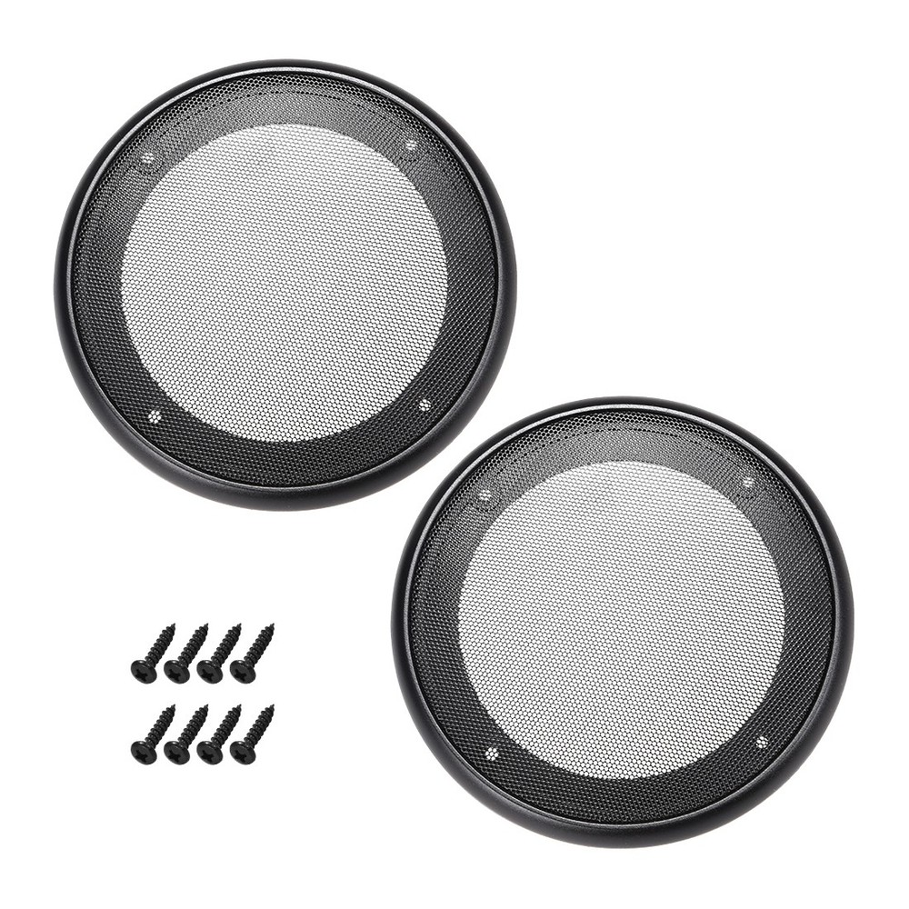 2pcs 4″ Speaker Grill Cover Mesh Decorative Circle Woofer Guard Protector