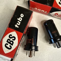 Lot Of 2: 6AC7 CBS Metal Vacuum NOS In CBS Box Made in U.S.A Tu6