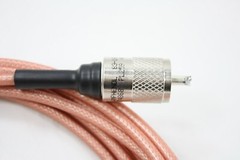 RG400 Double Silver Braid Teflon Coaxial Cable 12ft 6in w/Amphenol PL259’s CB