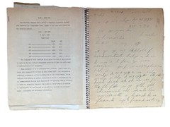 Vintage The Log of Amateur Radio Station 1948 40’s PLUS Several Letters US Mars