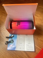 JBL Pulse 5 Portable Bluetooth Waterproof Speaker, Multicolor Cylindrical