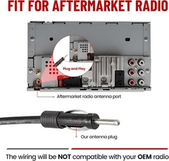 RED WOLF Car Fully Automatic Power Antenna Kit, Replacement for Pre-2000 Chevy C